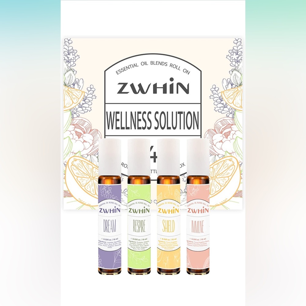 Essential Oil Roll On Set of 4 in box brand new